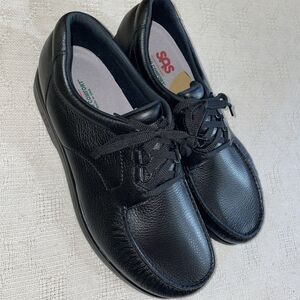 SAS Men’s Work Shoes Size 15 M Black Leather Occupational Clinic Comfort NWOB